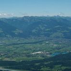 Aussicht auf's Rheintal und Vorarlberg