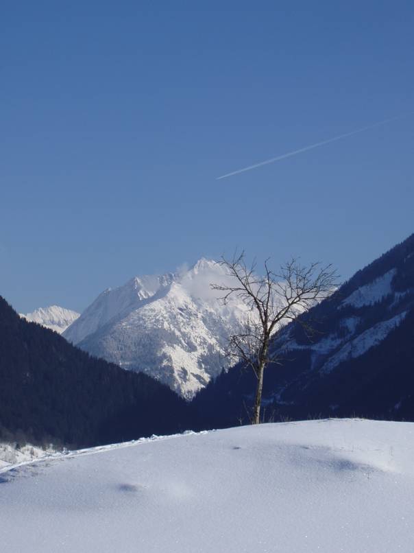 Aussicht aus dem Fenster in Schladming