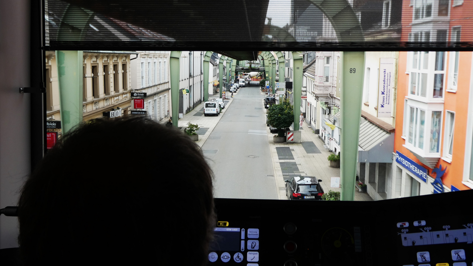 Aussicht aus der Schwebebahn