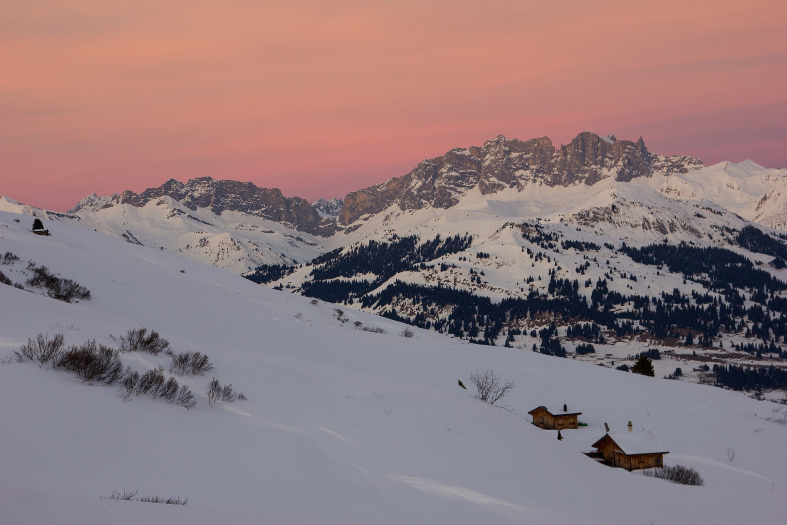 Aussicht aus Fideriser Heuberge