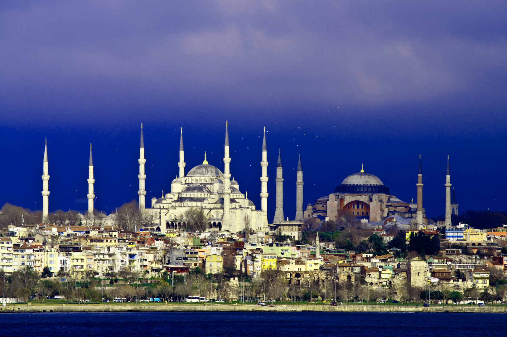 Aussicht balue Moschee und Hagia Sophia