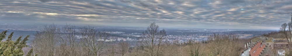 Aussicht Burg Frankenstein - Panorama