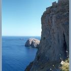 Aussicht Burgmauer Akropolis von Lindos Juli 1978 ©