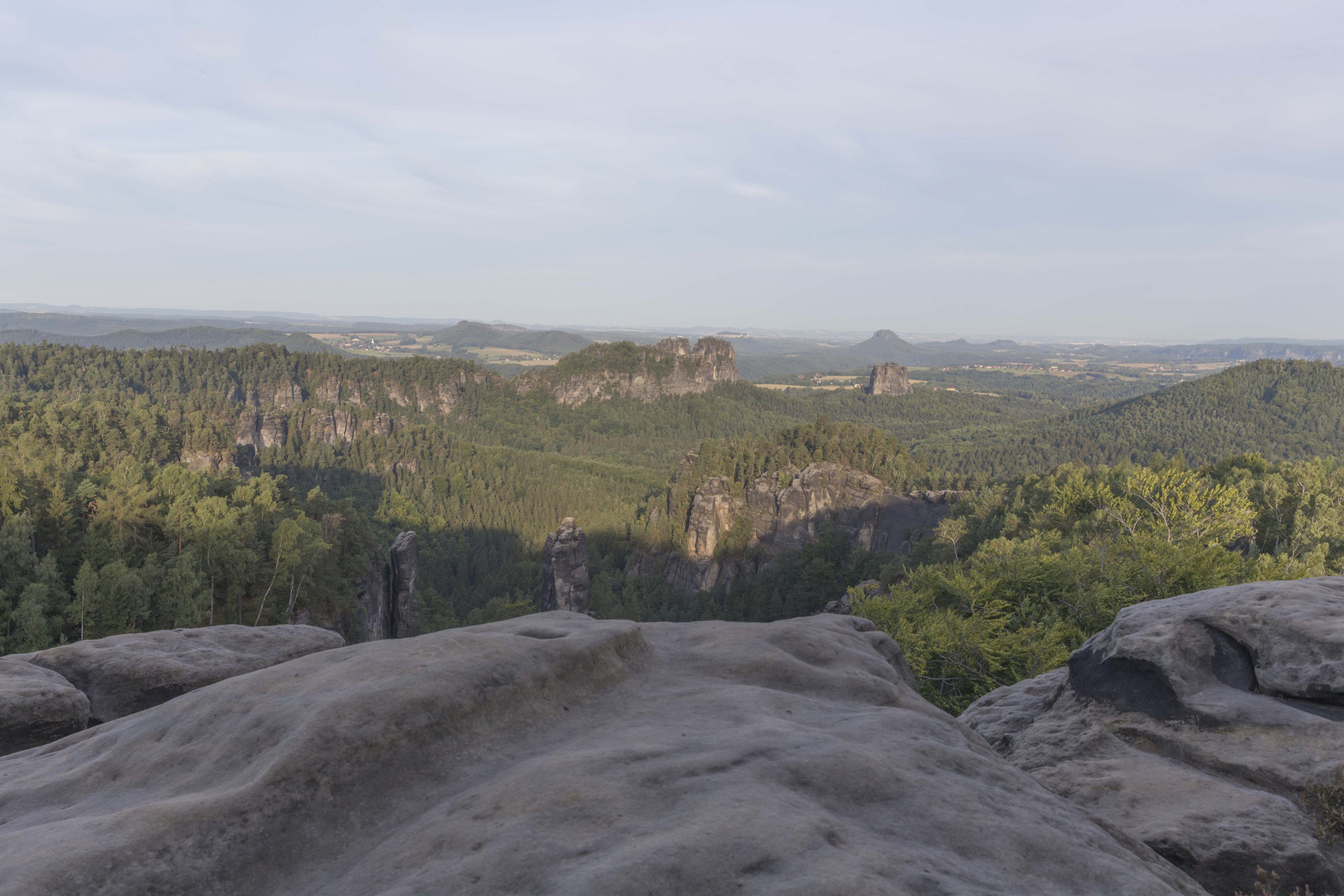 Aussicht Carolafelsen Elbsandsteingebirge