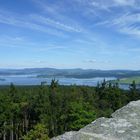 Aussicht im Böhmerwald auf den Lipno Stausee