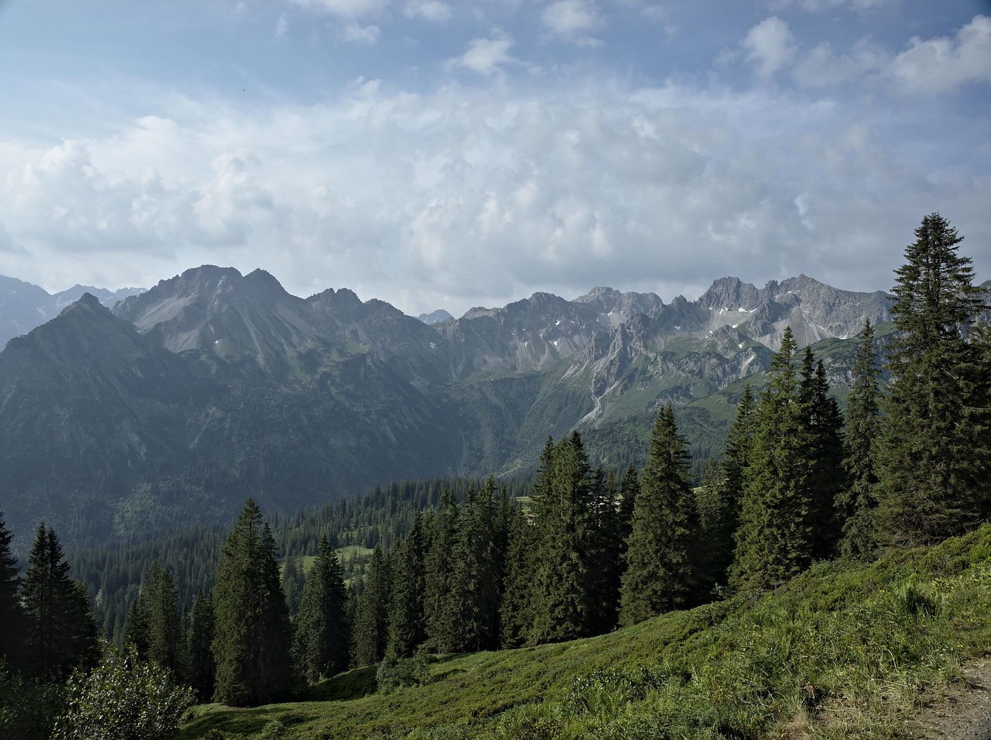 Aussicht in Allgäuer Alpen