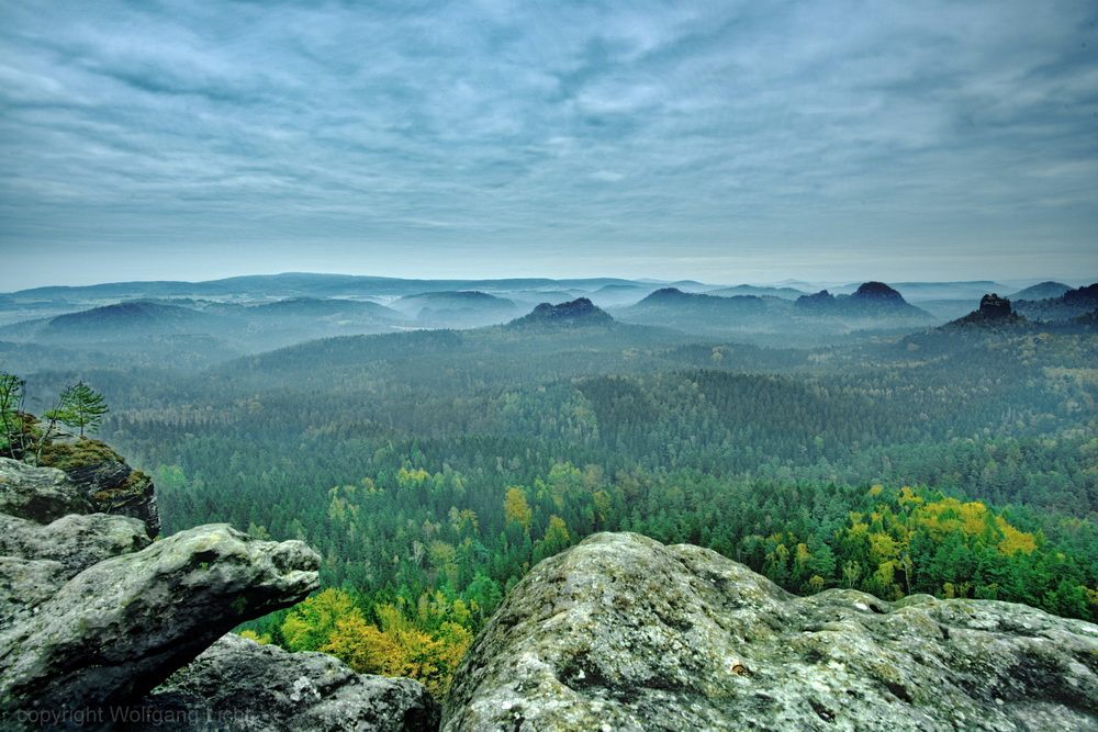 Aussicht in den Kleinen Zschand vom Kleinen Winterberg aus