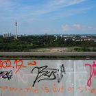 Aussicht mit Graffiti