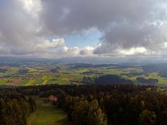 Aussicht mit Wolkenloch