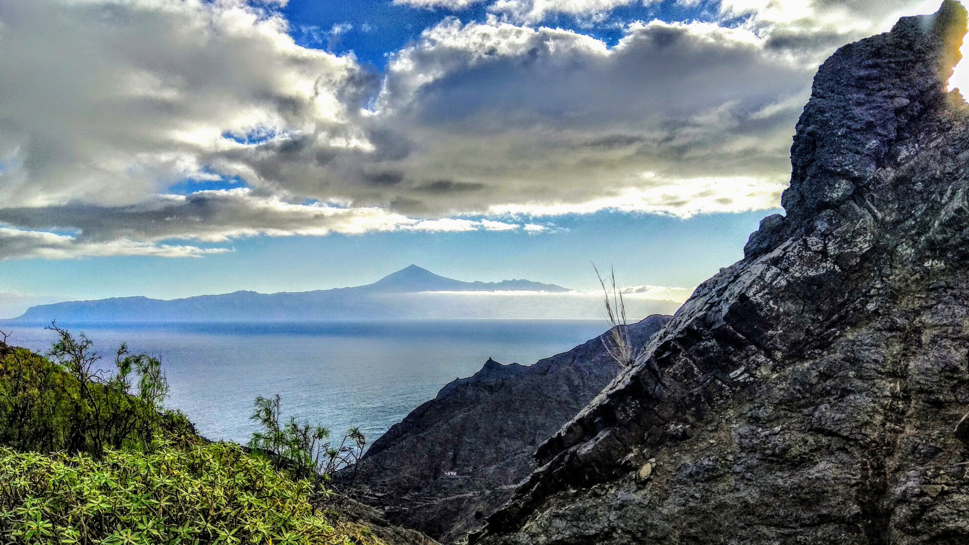 Aussicht oberhalb Hermigua - La Gomera