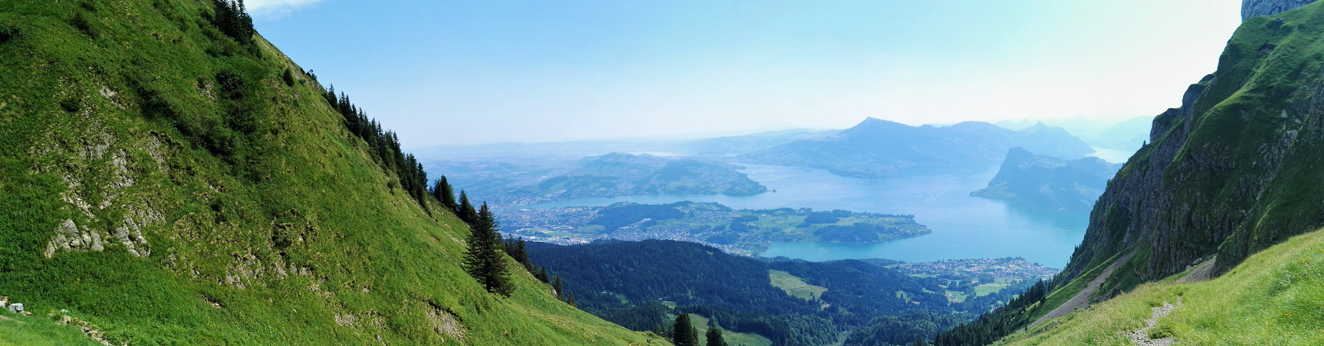 Aussicht Pilatus nach Alpnach/stad