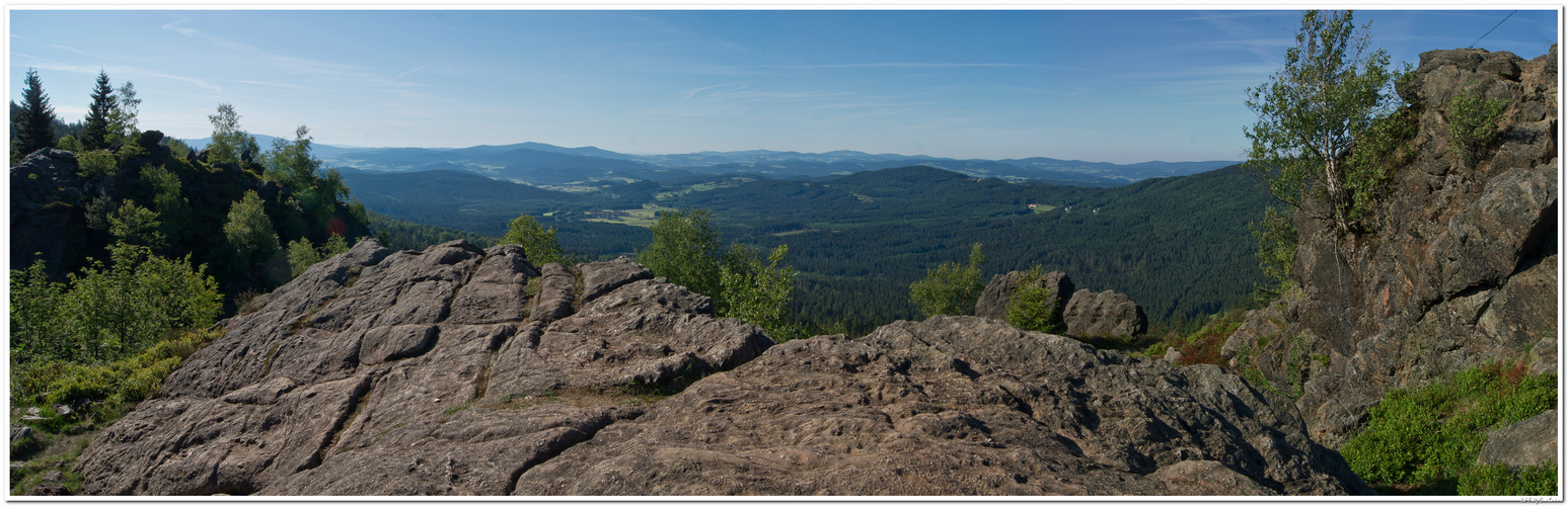 Aussicht Silberberg Bodenmais Westen