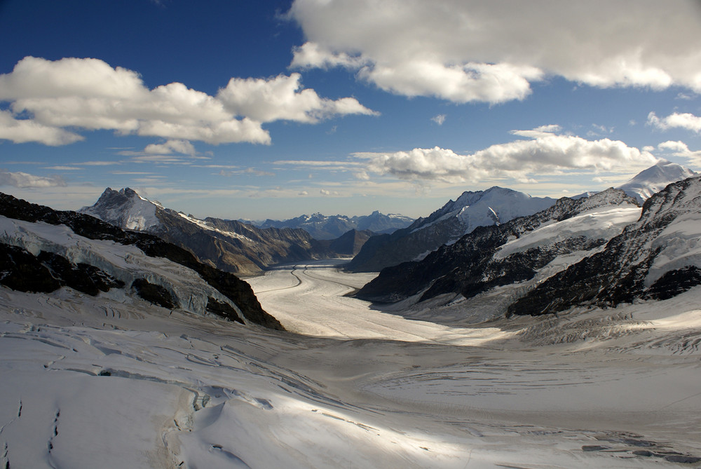 .. Aussicht Sphinx 3'571 m ü.M. ..