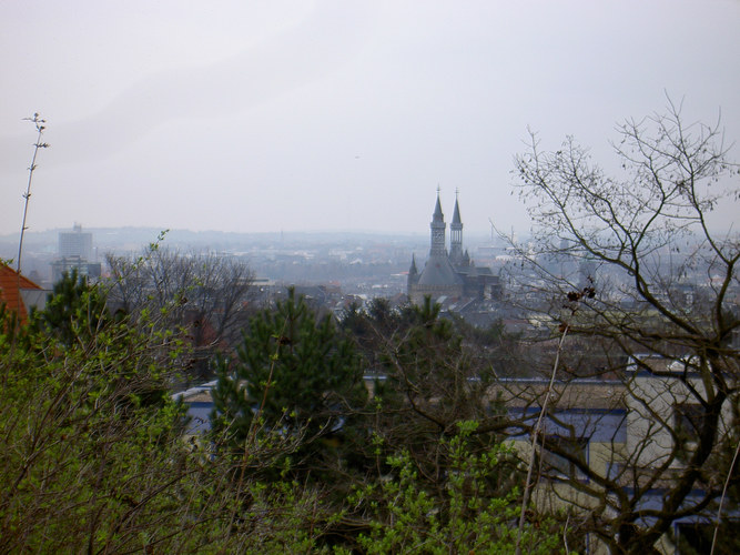 Aussicht über Aachen vom Pulverturm