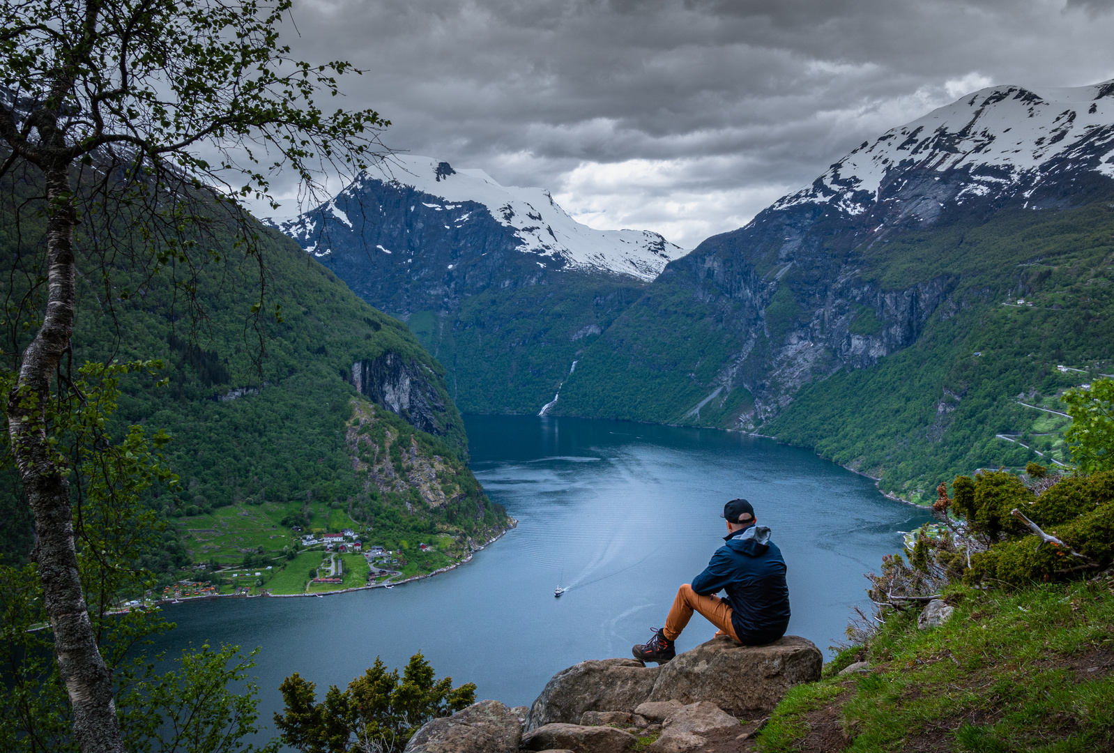 Aussicht über dem Geirangerfjord