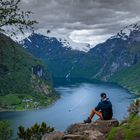 Aussicht über dem Geirangerfjord