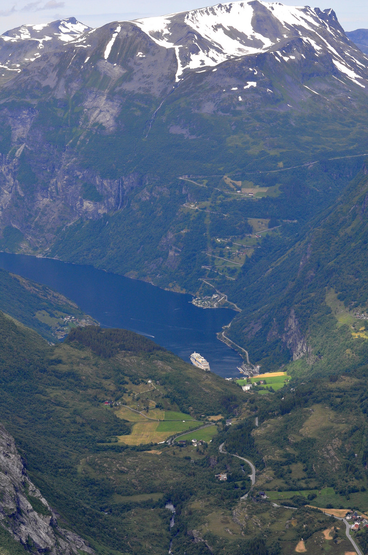 Aussicht über Geiranger Fjord