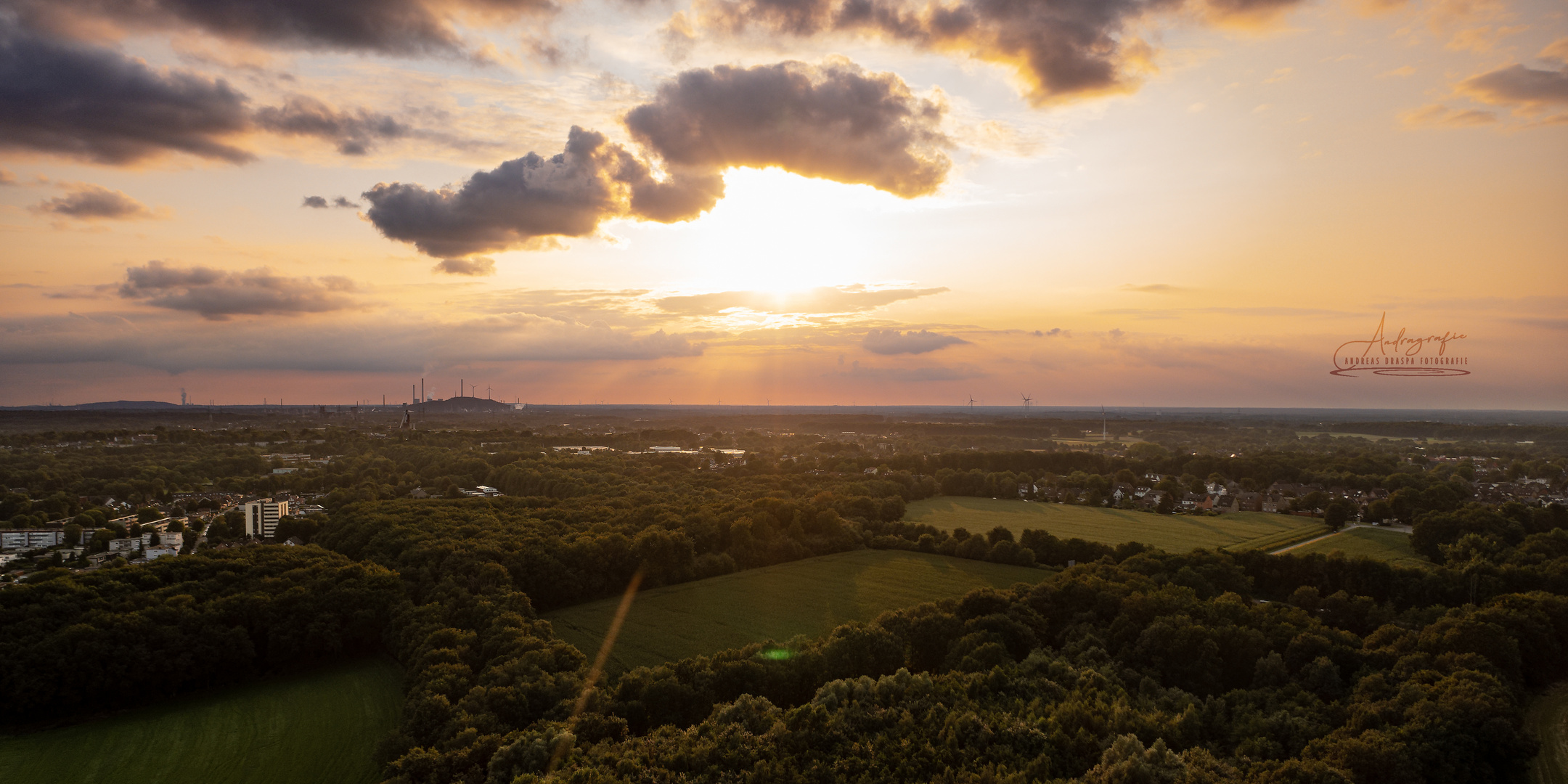  Aussicht über Herten in Richtung Halde Oberscholven