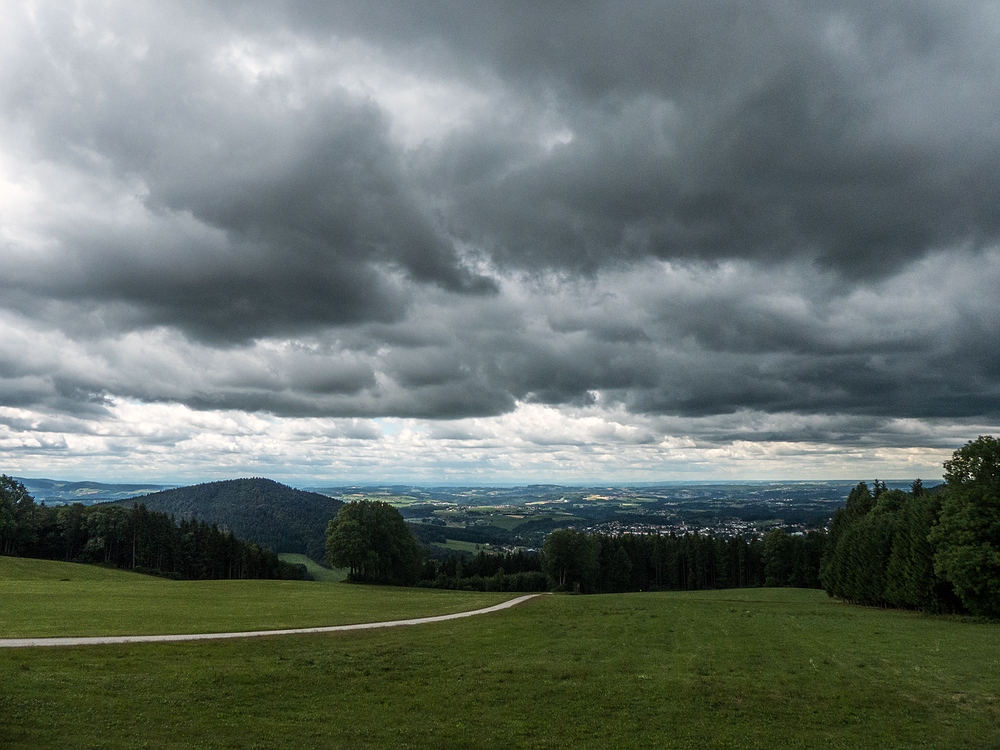 Aussicht unter Wolken