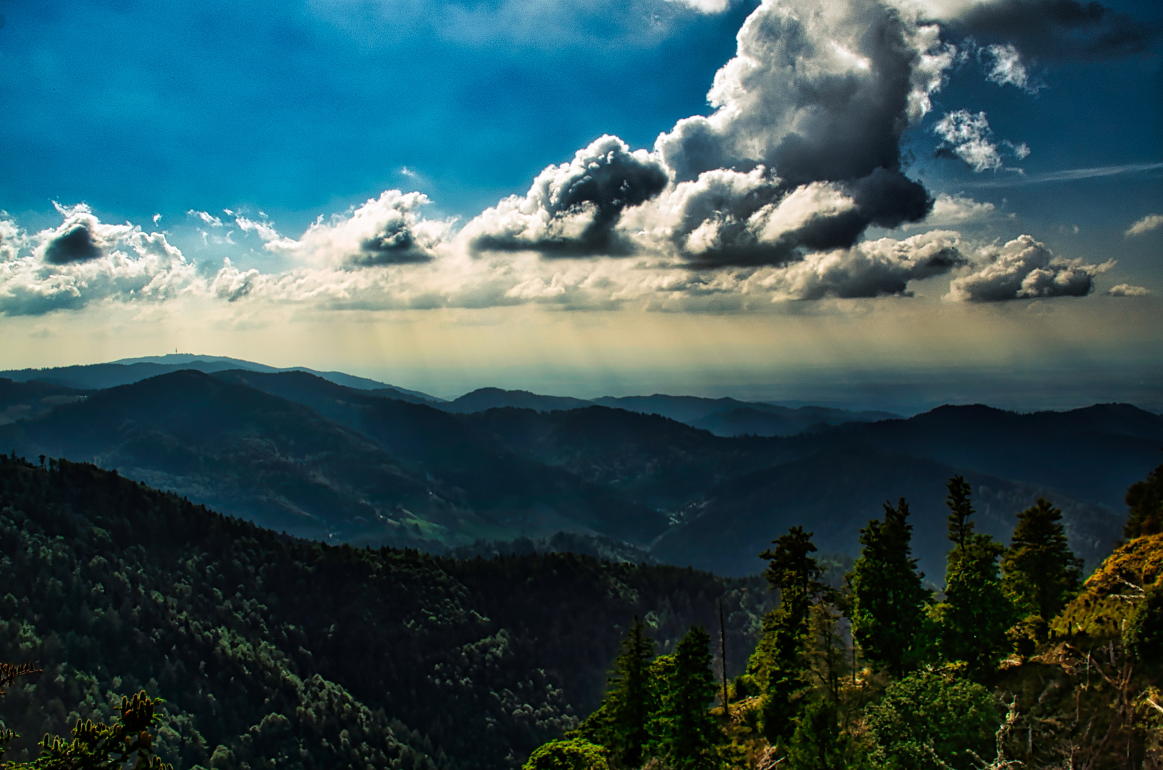 Aussicht vom  Belchen, Schwarzwald