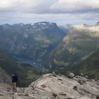 Aussicht vom Berg Dalsnibba auf den Geirangerfjord