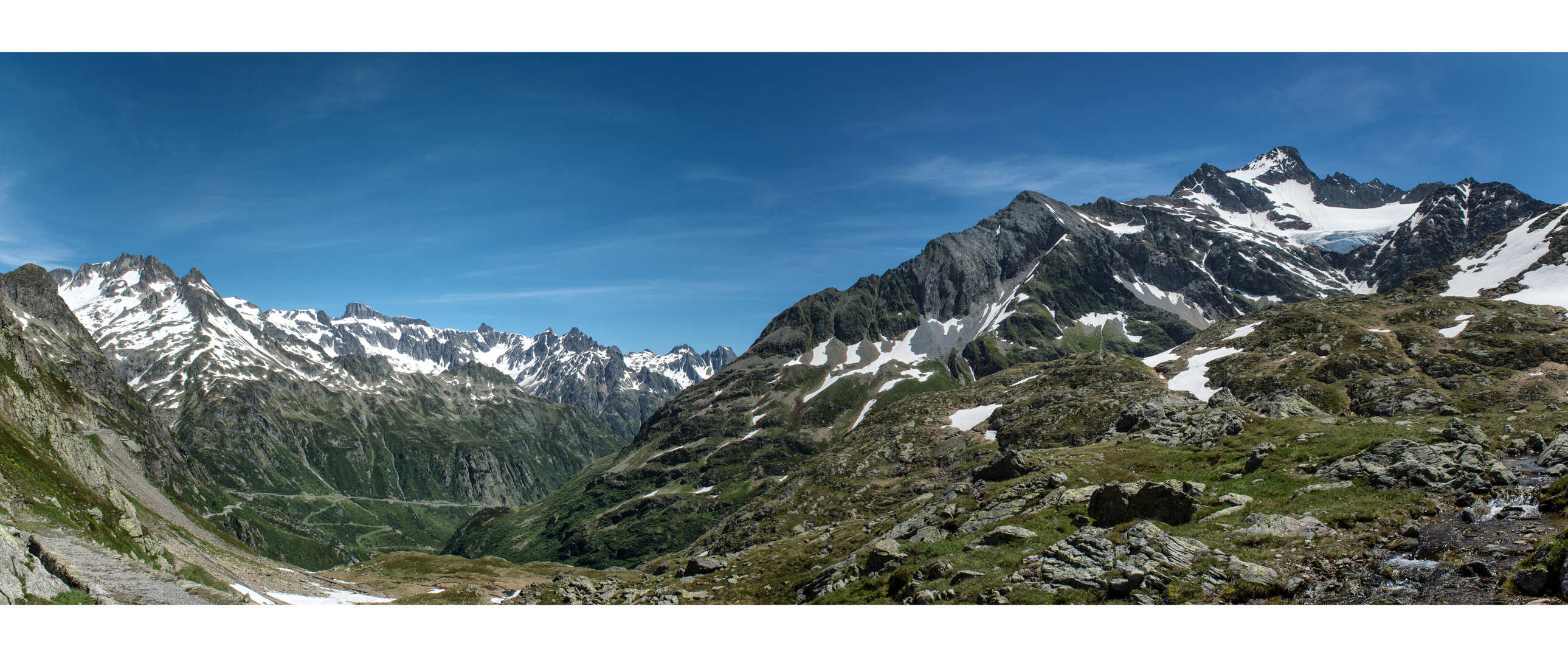 Aussicht vom Berggasthaus Hospiz Sustenpass