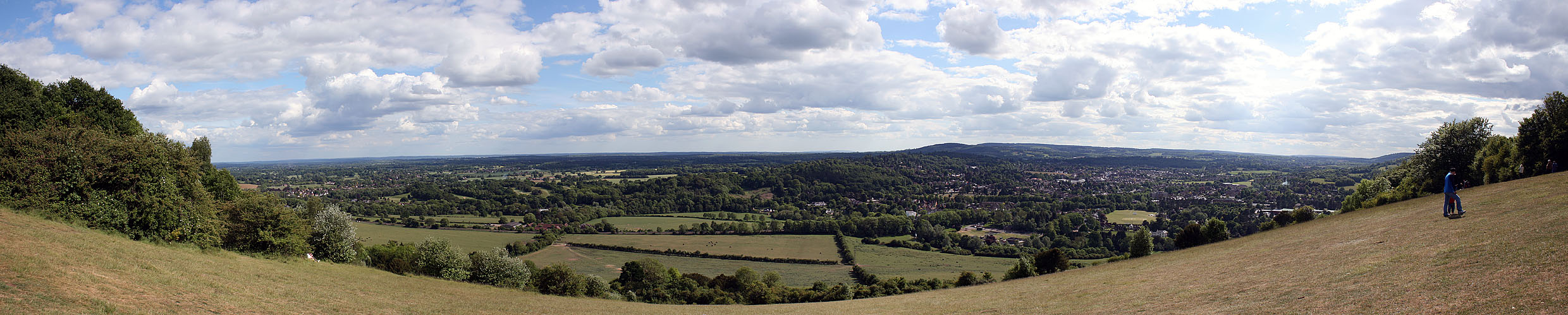 Aussicht vom Box Hill - südlich von London