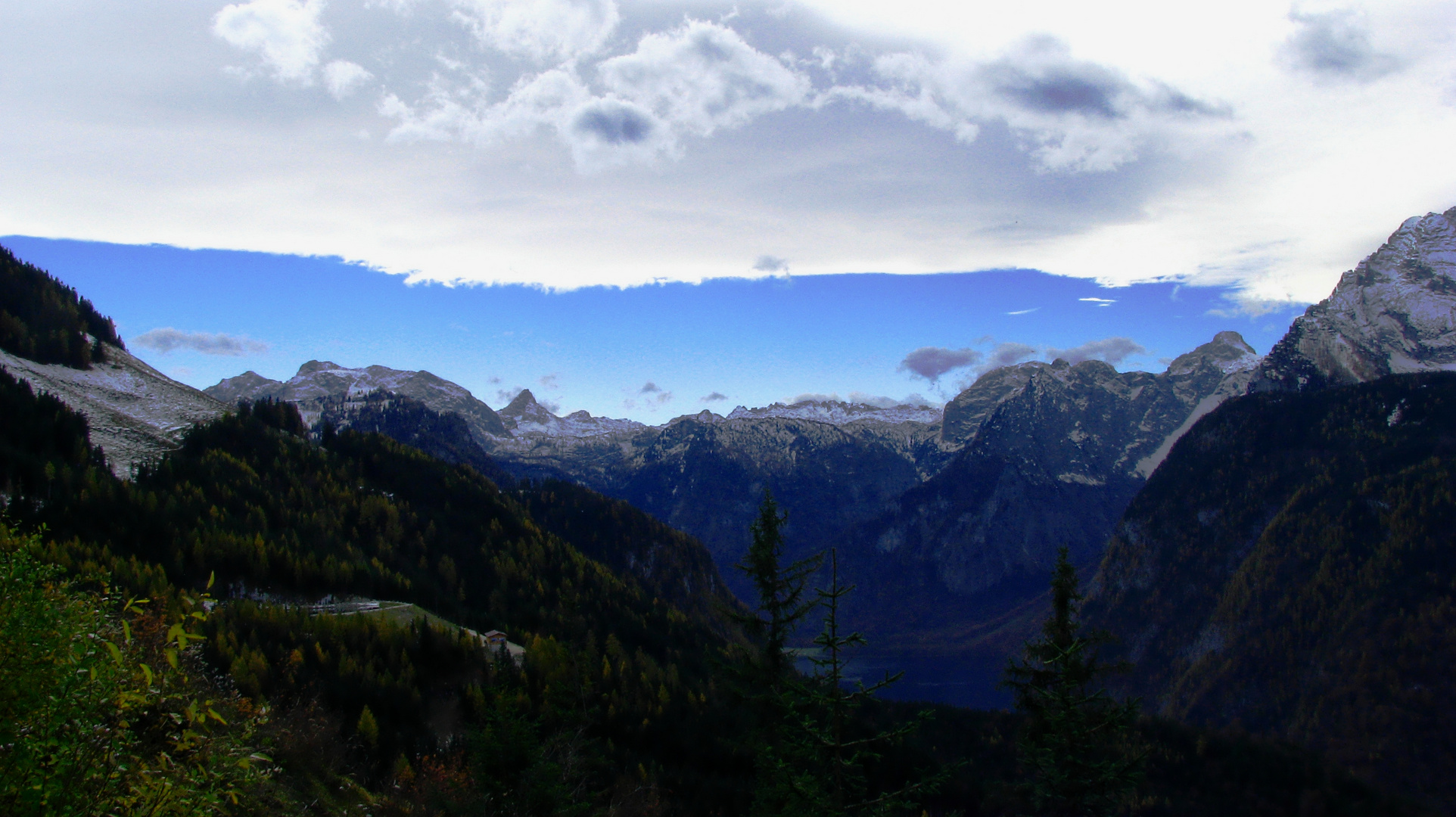 Aussicht vom Brandkopf auf den Königssee und das Steinerne Meer