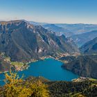 Aussicht vom Cima Corno am Ledrosee