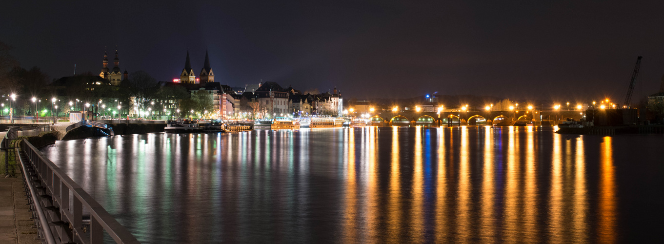 Aussicht vom Deutschen Eck Koblenz