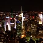 Aussicht vom Empire State Building bei Nacht