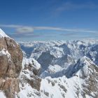 Aussicht vom Gipfel der Zugspitze