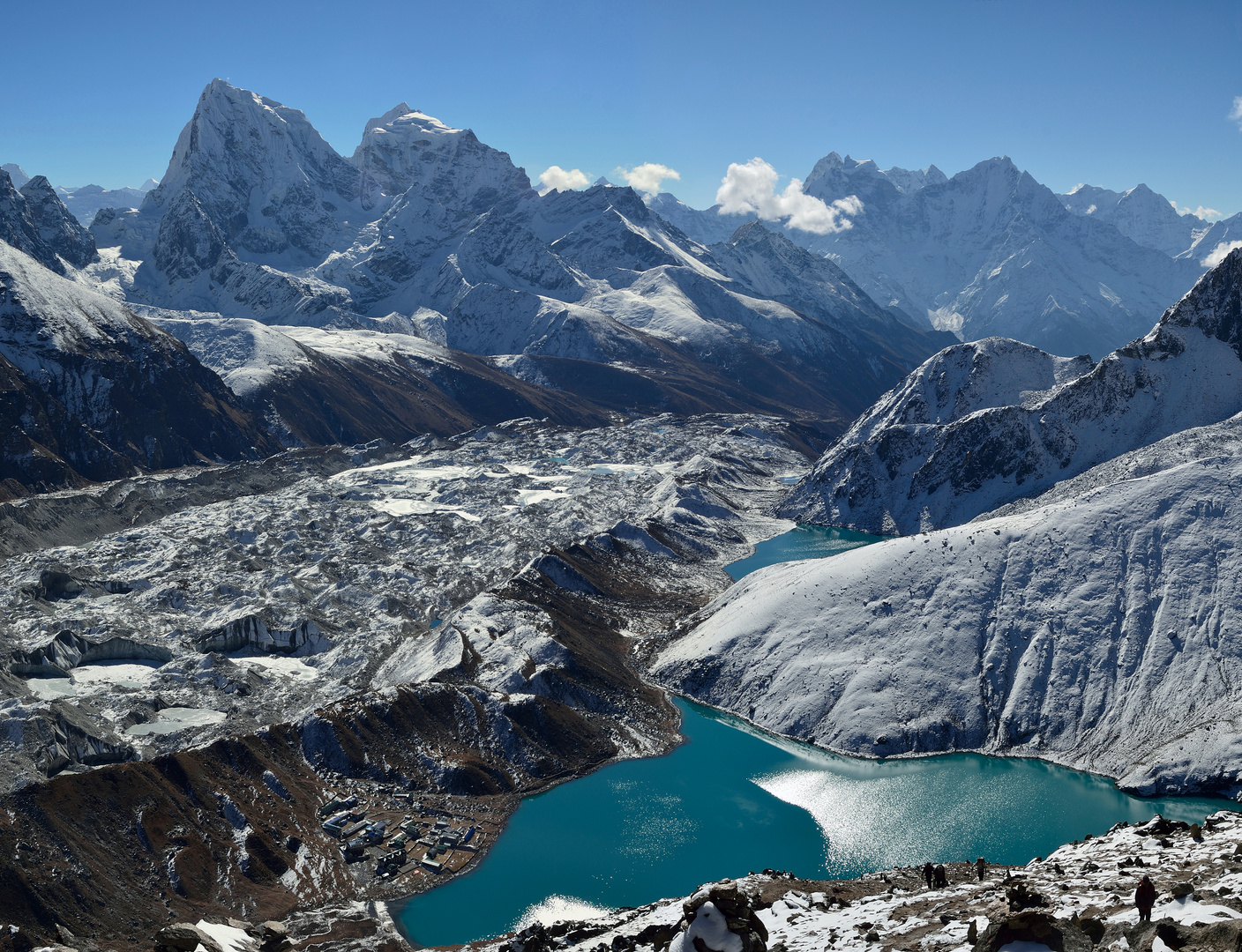 Aussicht vom Gokyo Ri (5.357m)