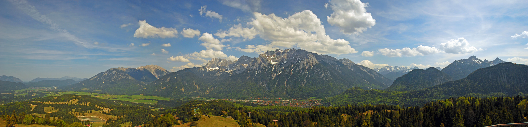 Aussicht vom Hohen Kranzberg