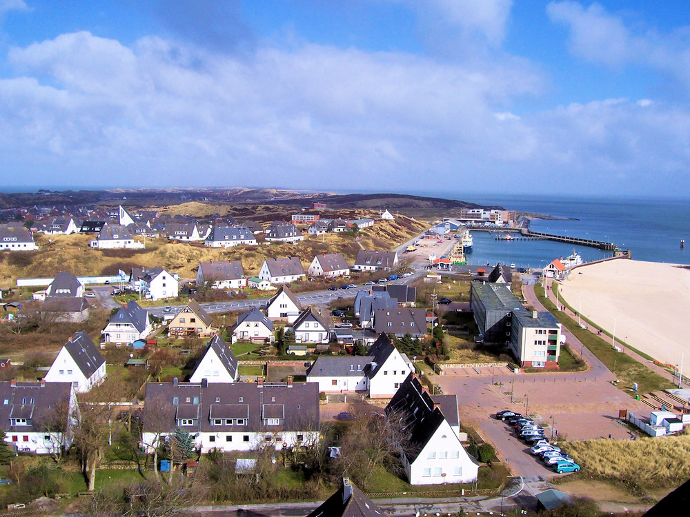 Aussicht vom Leuchtturm Hörnum / Sylt nach Norden