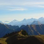 Aussicht vom Morgetepass Richtung Berner Oberland