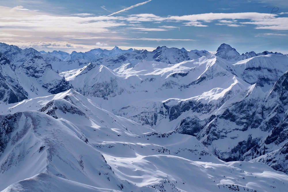 Aussicht vom Nebelhorn