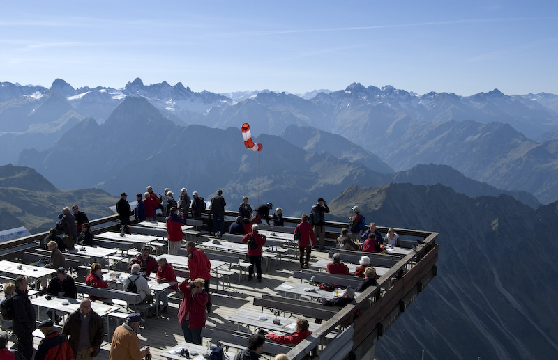 Aussicht vom Nebelhorn (Allgäu)