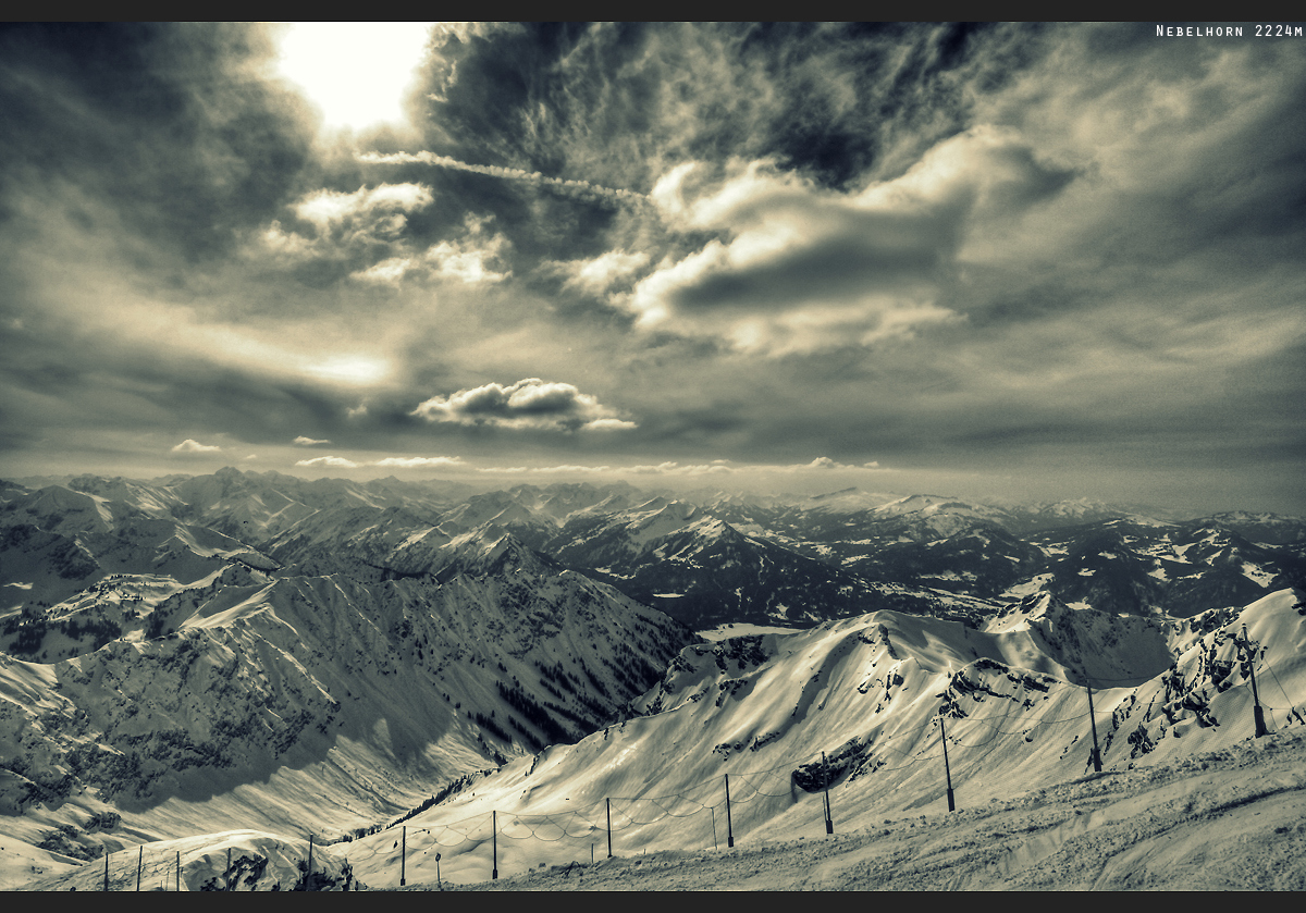 Aussicht vom Nebelhorn - Allgäuer Alpen