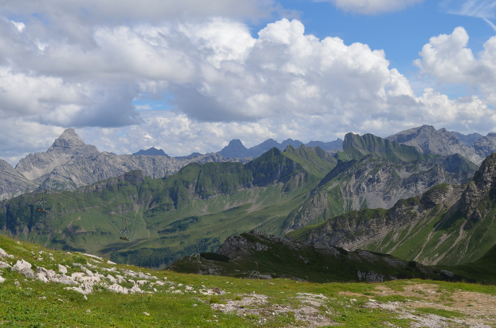 Aussicht vom Nebelhorn