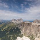 Aussicht vom Pordoi- Dolomiten
