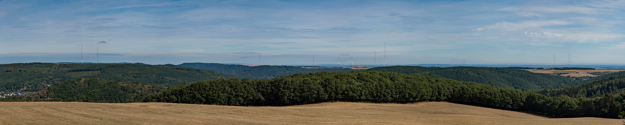 Aussicht vom Rand der Eifel