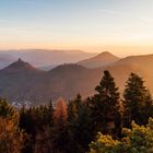 Aussicht vom Rehbergturm auf den Trifels