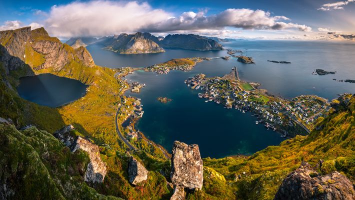 Aussicht vom Reinebringen im Herbst
