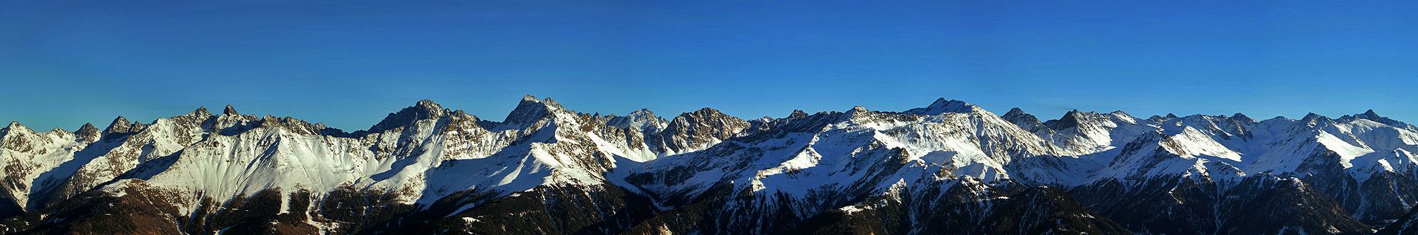 Aussicht vom Sattelkopf in Fiss