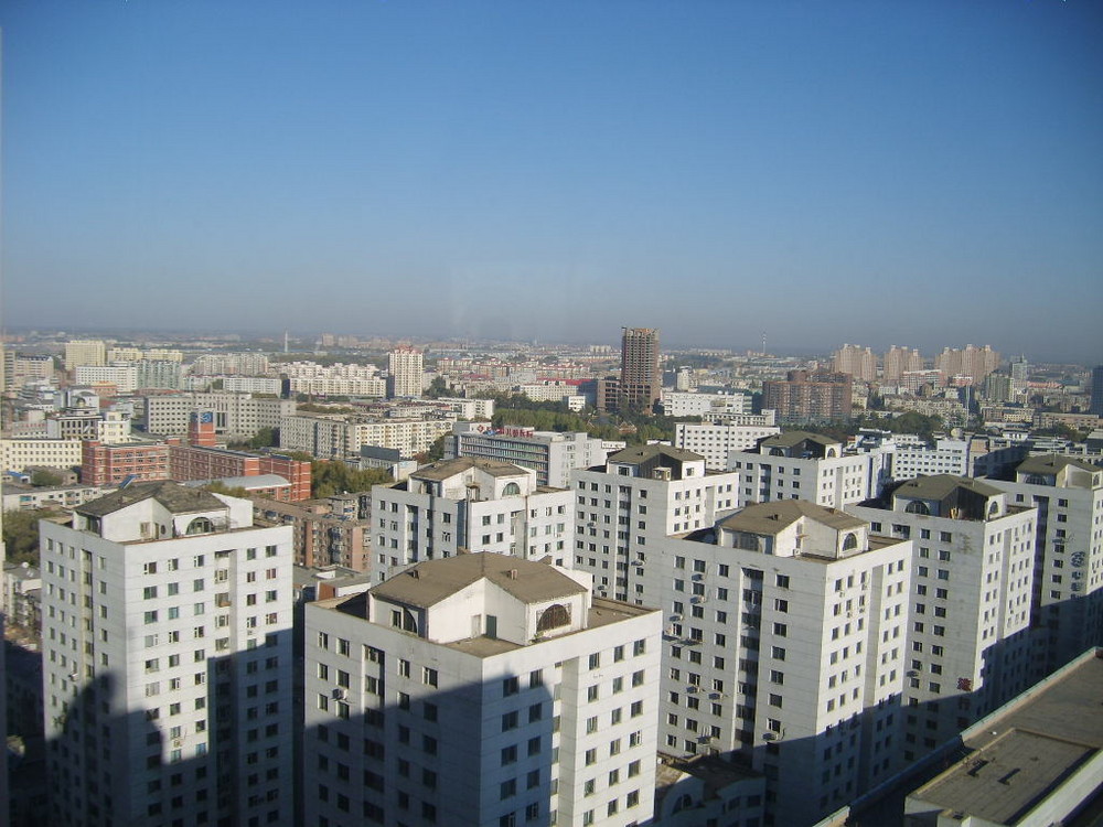 Aussicht vom Shangri-la Hotel auf die Stadt Changchun