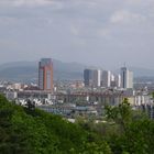 Aussicht vom Tempelberg auf die Stadt Jilin