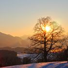 Aussicht von Daxlberg (Sonnenuntergang)