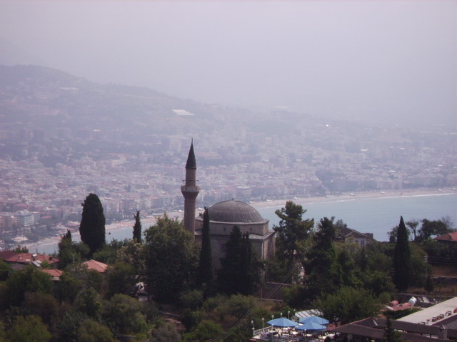 Aussicht von der Alanyaburg auf Alanya