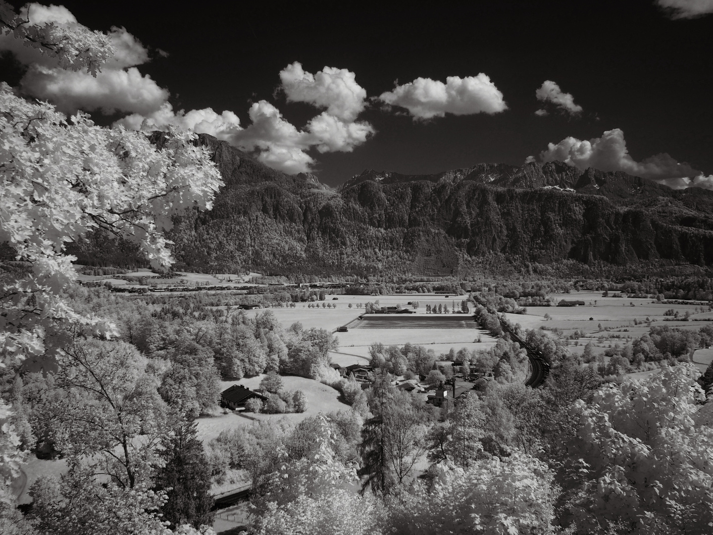 Aussicht von der Burgruine Auerburg